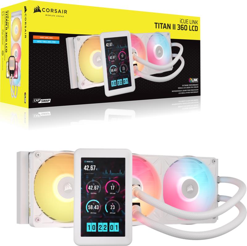 Installation iCUE LINK du Corsair TITAN II 360 RX LCD
