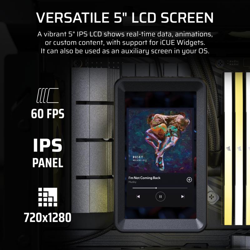 Écran LCD IPS 5 pouces et personnalisation iCUE LINK du refroidisseur CORSAIR TITAN II ULTRA
