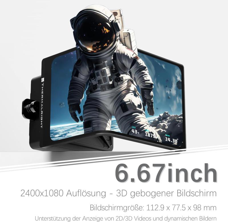 Écran OLED incurvé du Thermalright Levita Vision 360 ARGB