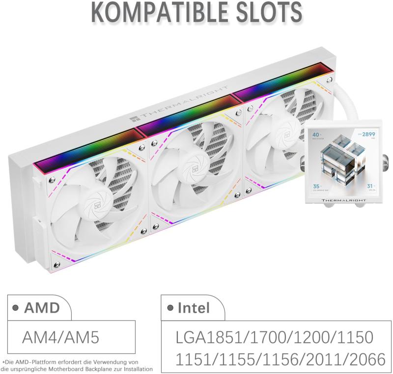 Radiateur 360 mm du Thermalright Peerless Vision 360 ARGB