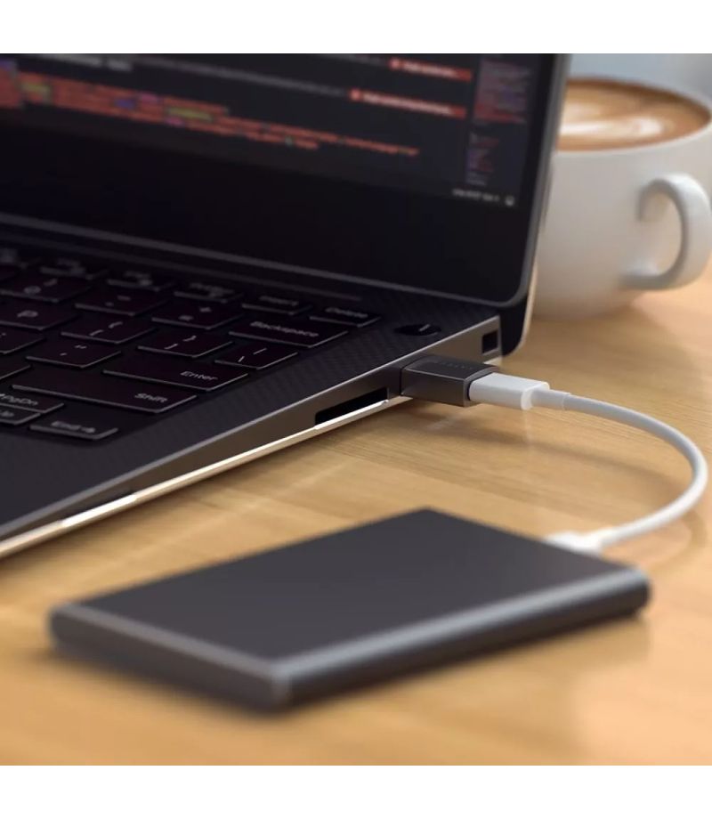 Pack de 2 adaptateurs SATECHI USB-A vers USB-C noir