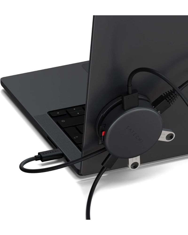 Hub USB-C SATECHI OntheGo Multiport 7-en-1 noir