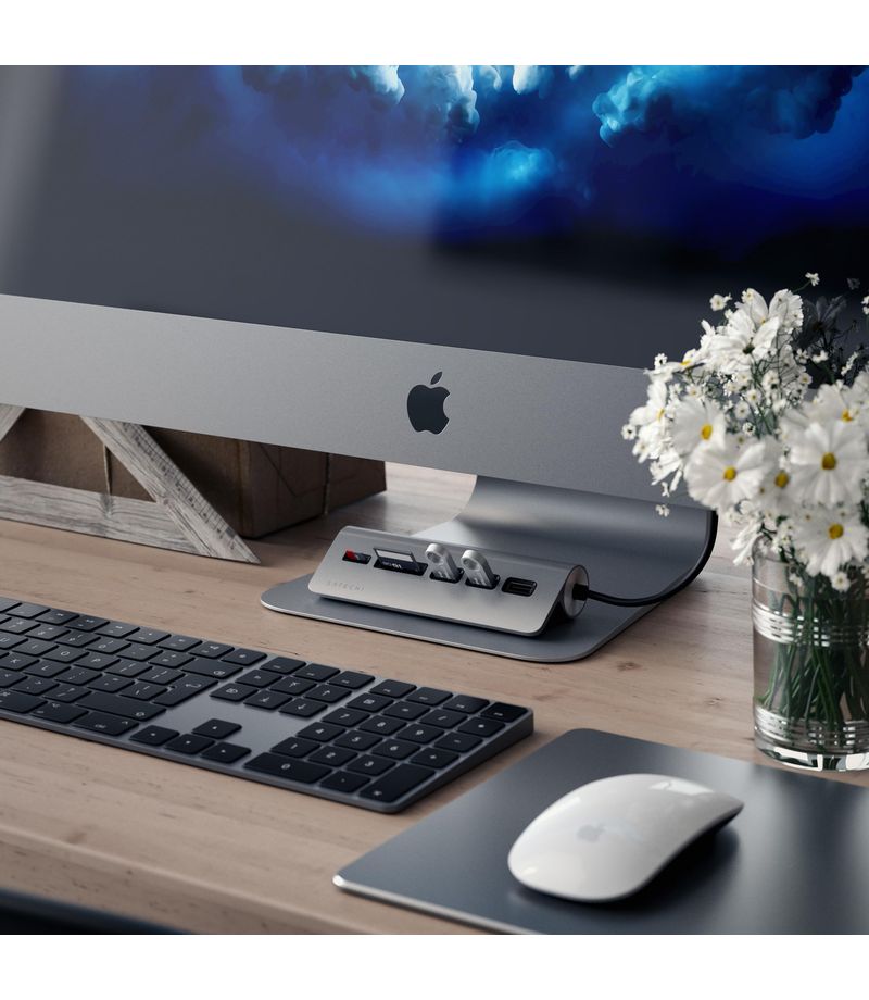 SATECHI USB-C Combo Hub pour Desktop gris