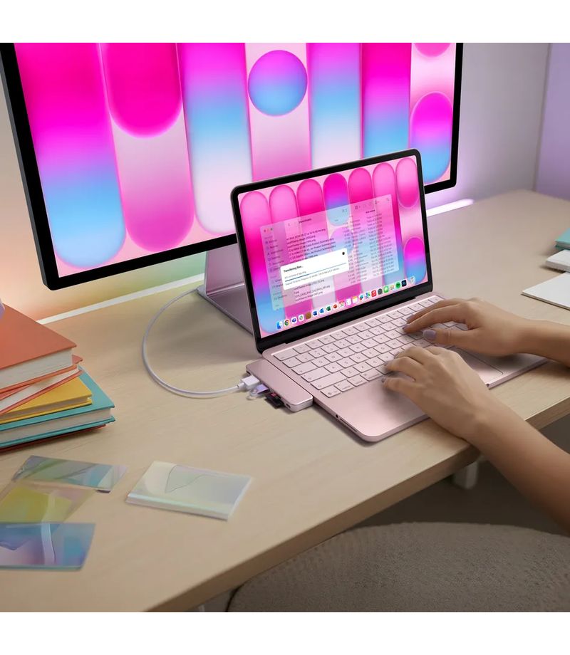 Hub USB-C Satechi USB-C Snap Hub 6-en-1 Indigo
