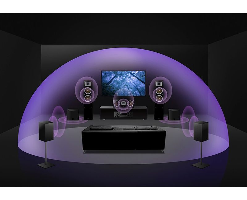 Enceinte satellite Focal Sib Evo noire du pack Home Cinéma 5.1