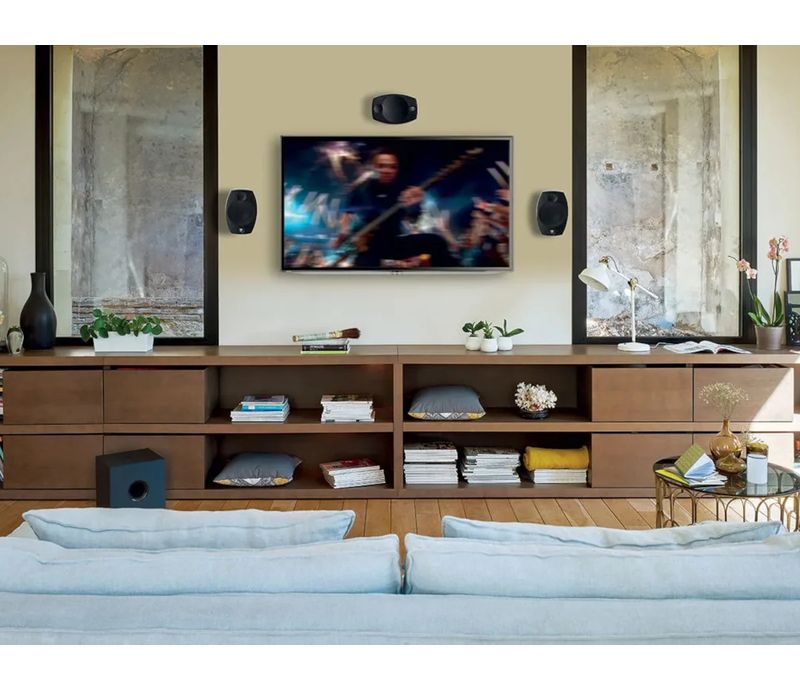 Caisson de basses Focal Cub Evo avec amplification de 200 W du pack Home Cinéma