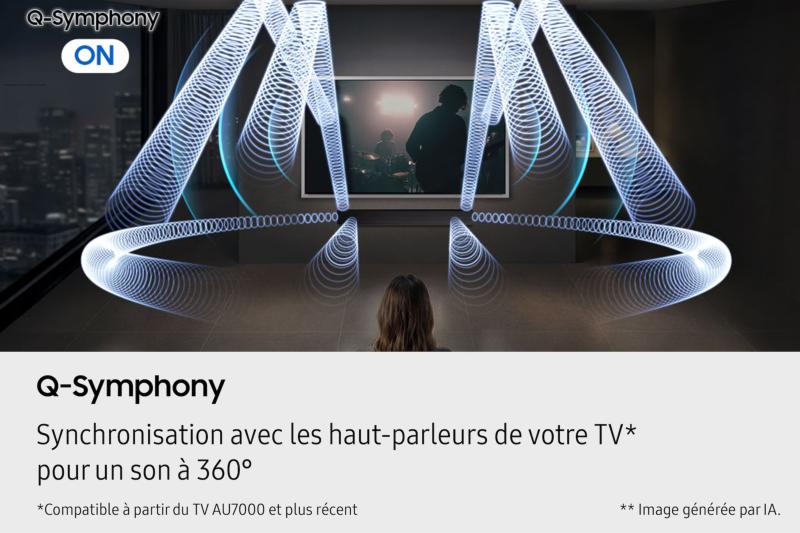 Fonctions intelligentes et connectivité de la Samsung HW-QS90H