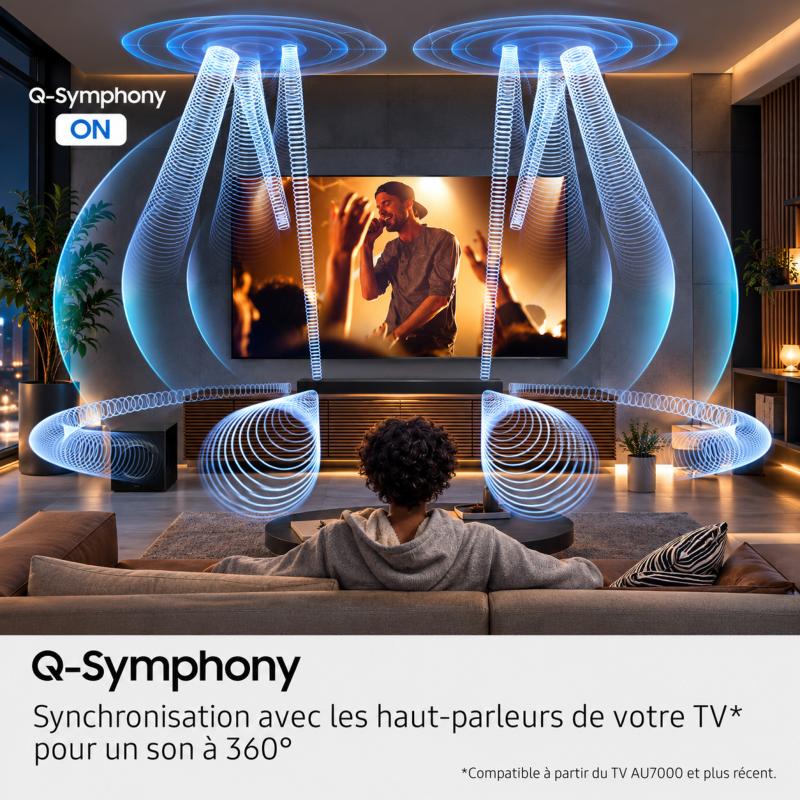 Connectique HDMI et fonctionnalités de diffusion sans fil Samsung HW-Q995H/XE