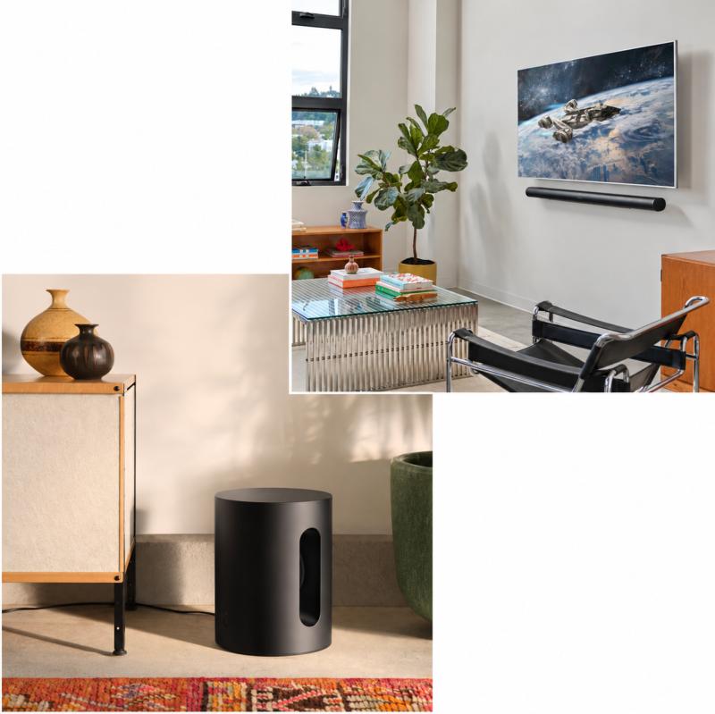 Ensemble home cinéma Sonos Arc Ultra Noir et Sub Mini Noir