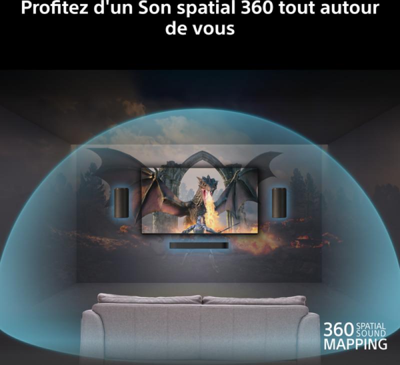 Spatialisation sonore 360 Spatial Sound Mapping du Sony BRAVIA Theatre Trio HT-A8