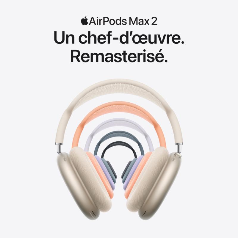 casque Apple AirPods Max 2 design premium