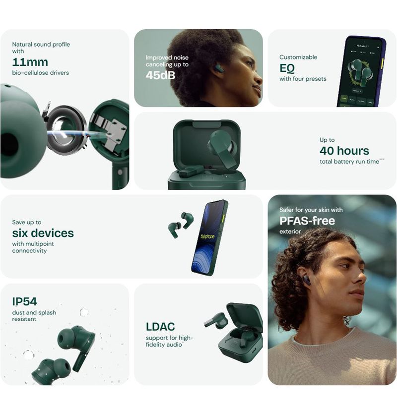 Conception modulaire et boîtier de charge des Fairphone Fairbuds 2