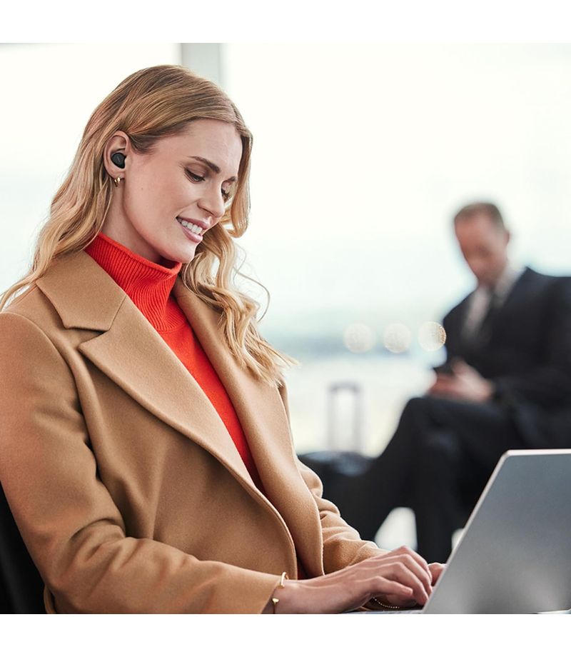 Écouteurs professionnels True Wireless Jabra Evolve2 Buds USB-C UC avec boîtier de charge