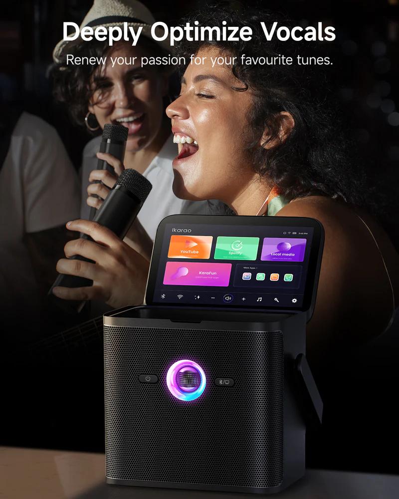 interface écran Ikarao Shell S3 karaoke applications