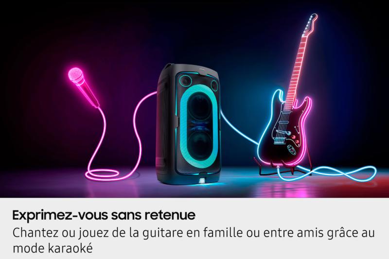 connectivité enceinte Samsung bluetooth DJ karaoke