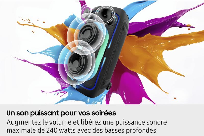 puissance sonore enceinte Samsung Sound Tower 240W