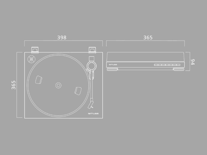 Écoute vinyle avec la platine Muse MT-300 ATO