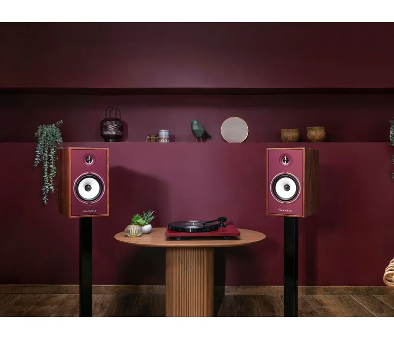 Platine vinyle Triangle Lunar 1 Crème vue de face