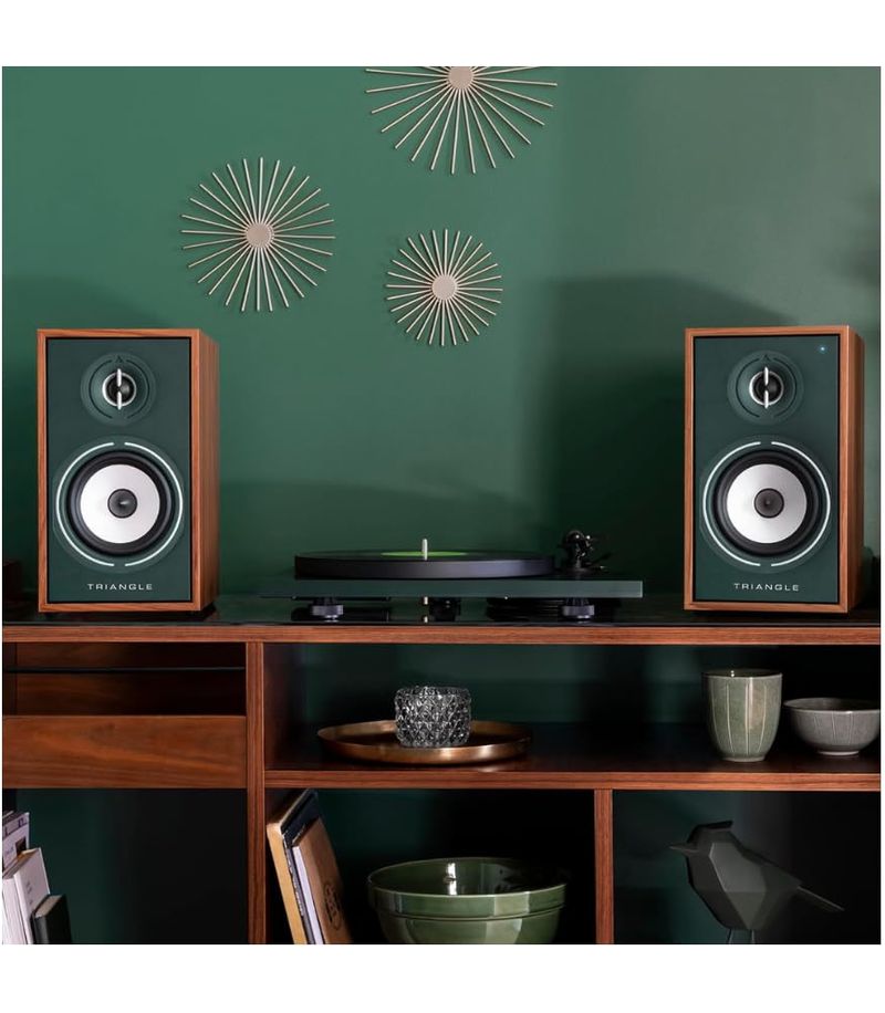 Platine vinyle Triangle Lunar 1 Crème vue de face