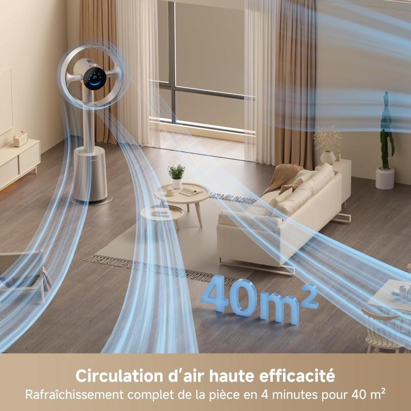 Diffusion d'air 3D du Dreame MF10
