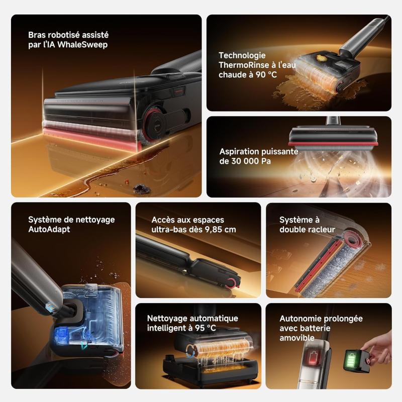 Aspirateur balai laveur Dreame T16 Pro Heat