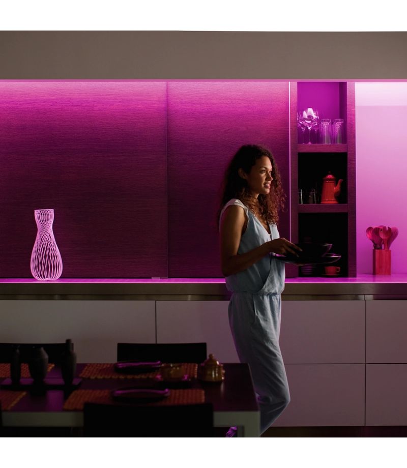 Éclairage d'ambiance Philips Hue Lightstrip Flux pour intérieur