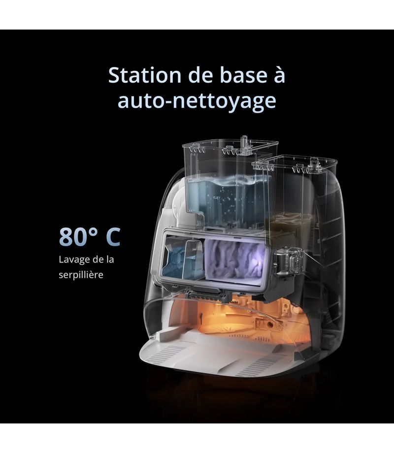 DJI ROMO P2 Clean More Combo avec station à réservoirs d'eau