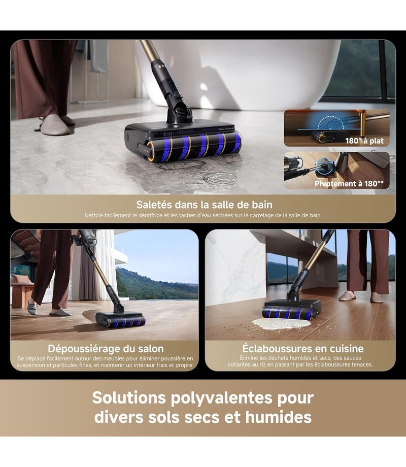 Nettoyage humide avec le Dreame Z30 Pro Aqua-A