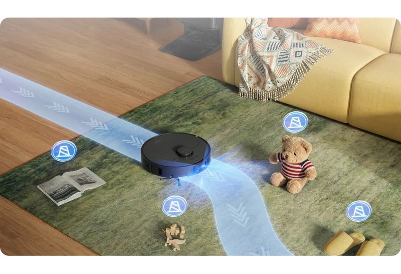 Navigation Pathfinder et gestion des tapis du Dreame L50 Ultra AE