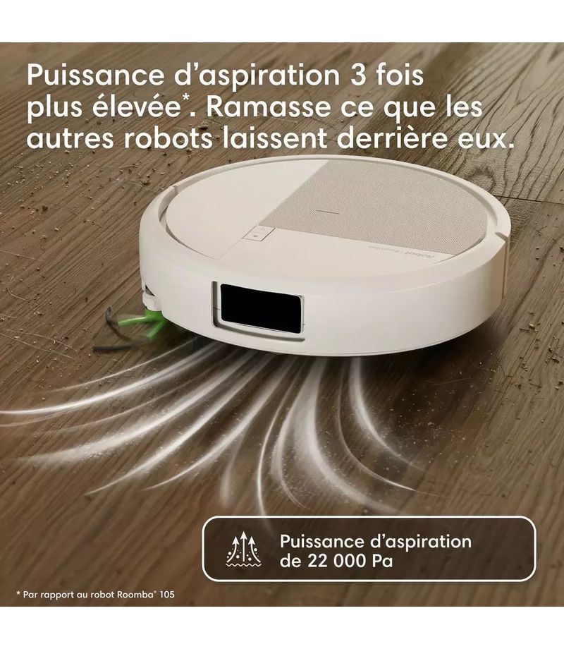 Format compact du robot iRobot Roomba Plus 515 Combo