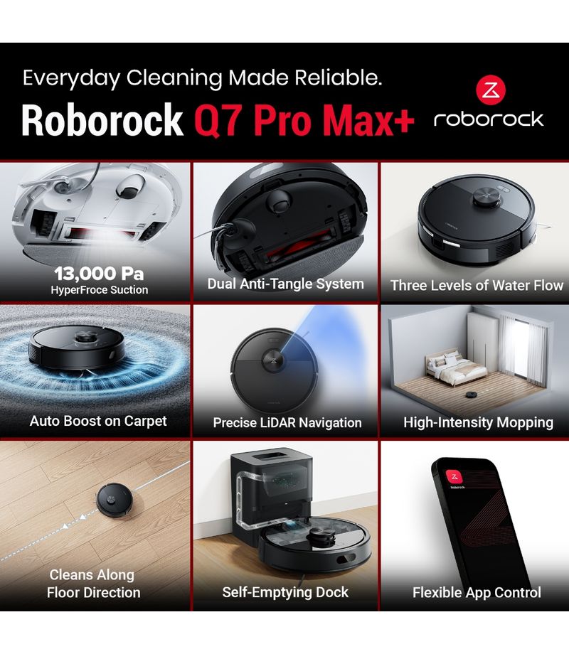 Robot aspirateur Roborock Q7 Pro Max+