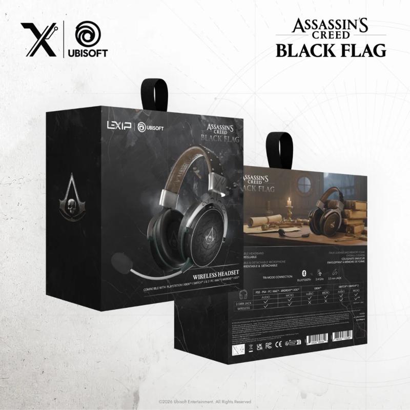 Confort et connectivité du casque Lexip Assassin's Creed Black Flag Resynced
