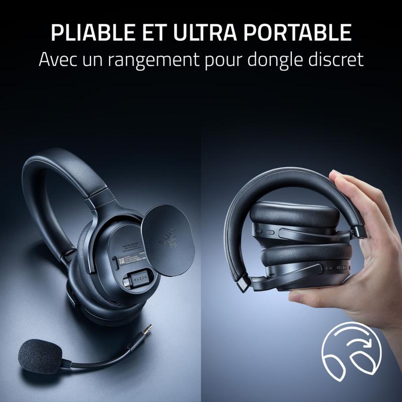 Casque gaming sans fil Razer Barracuda V2 Pro avec réduction active du bruit