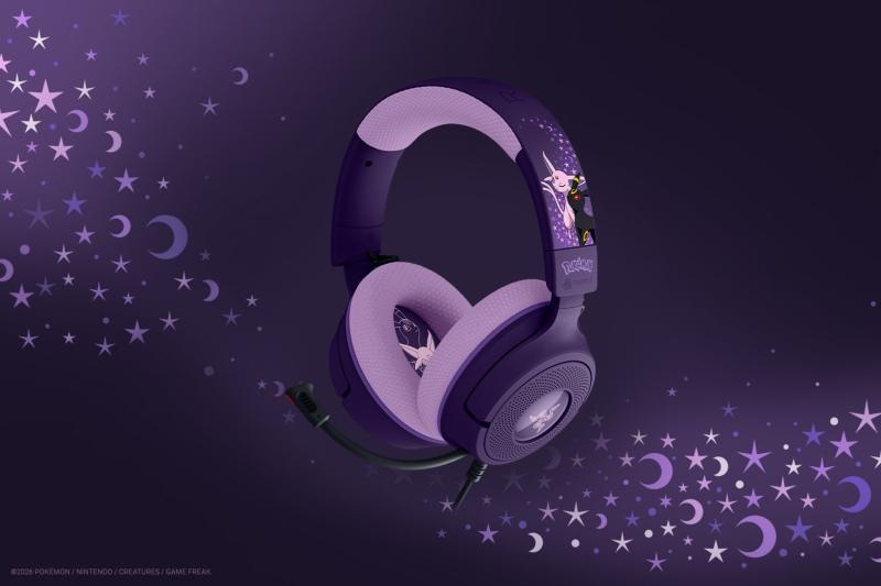 Casque gaming Razer Kraken V4 X Pokémon Pikachu Évoli Edition