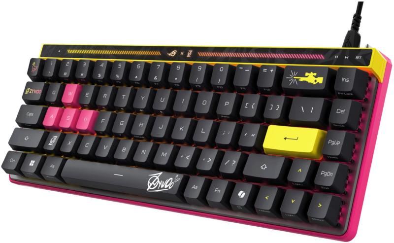 Design ZywOo du clavier ROG Falchion Ace HFX