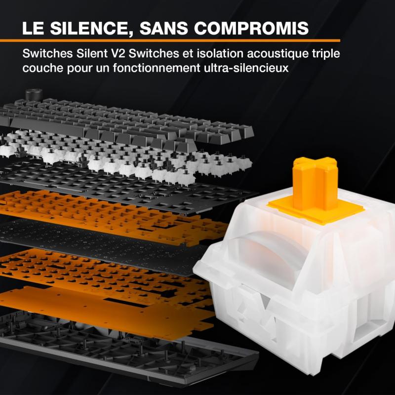Format TKL du clavier be quiet! Light Mount