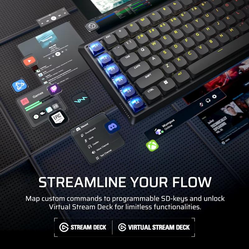 Touches Stream Deck clavier Corsair VANGUARD AIR 99