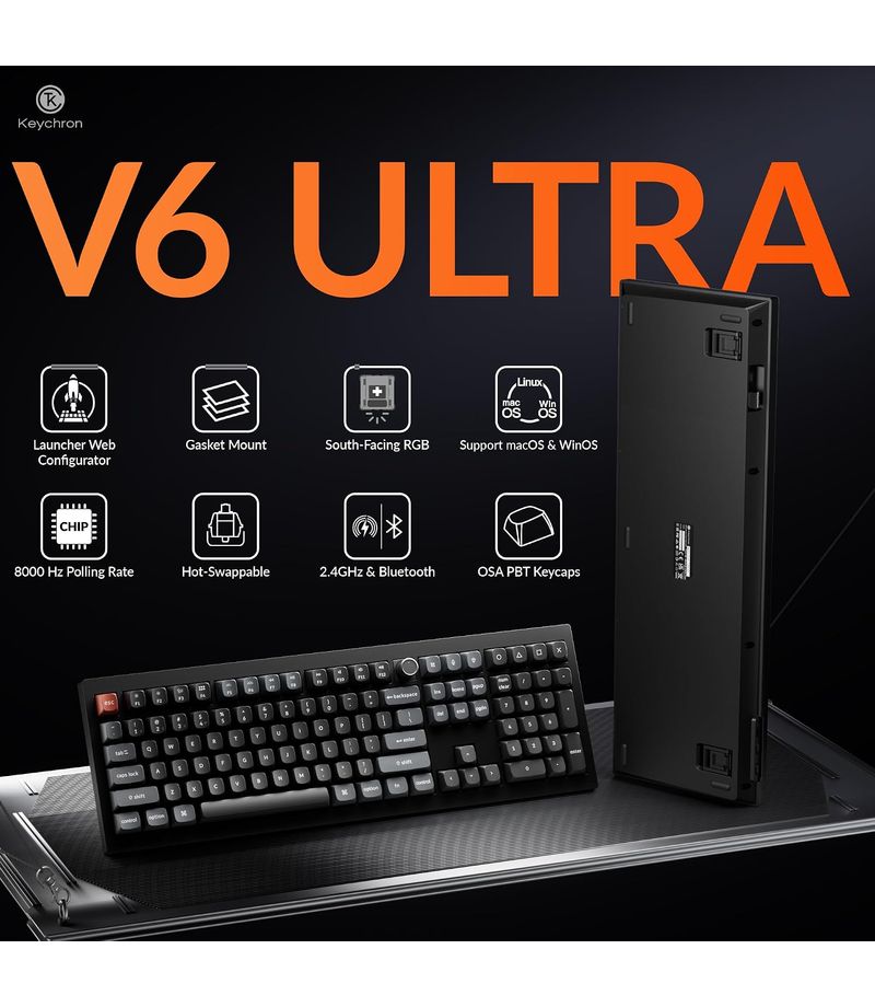 Présentation du clavier mécanique Keychron V6 Ultra 8K