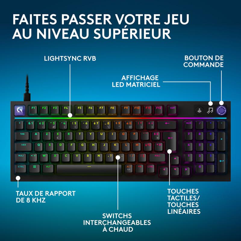 Clavier gaming Logitech G G316 X 98