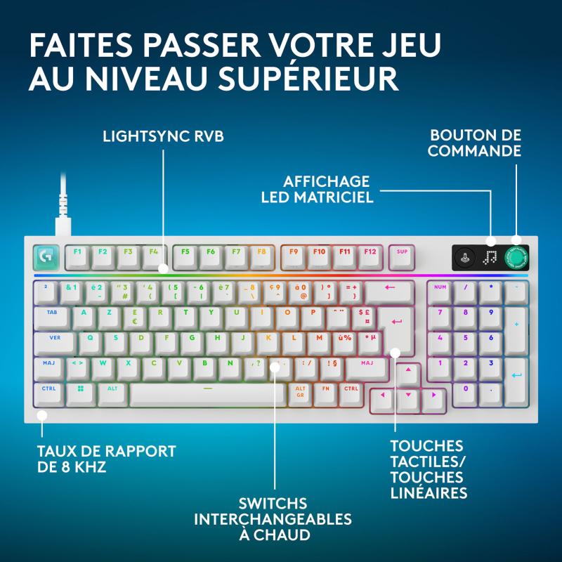 Clavier gaming Logitech G G316 X 98