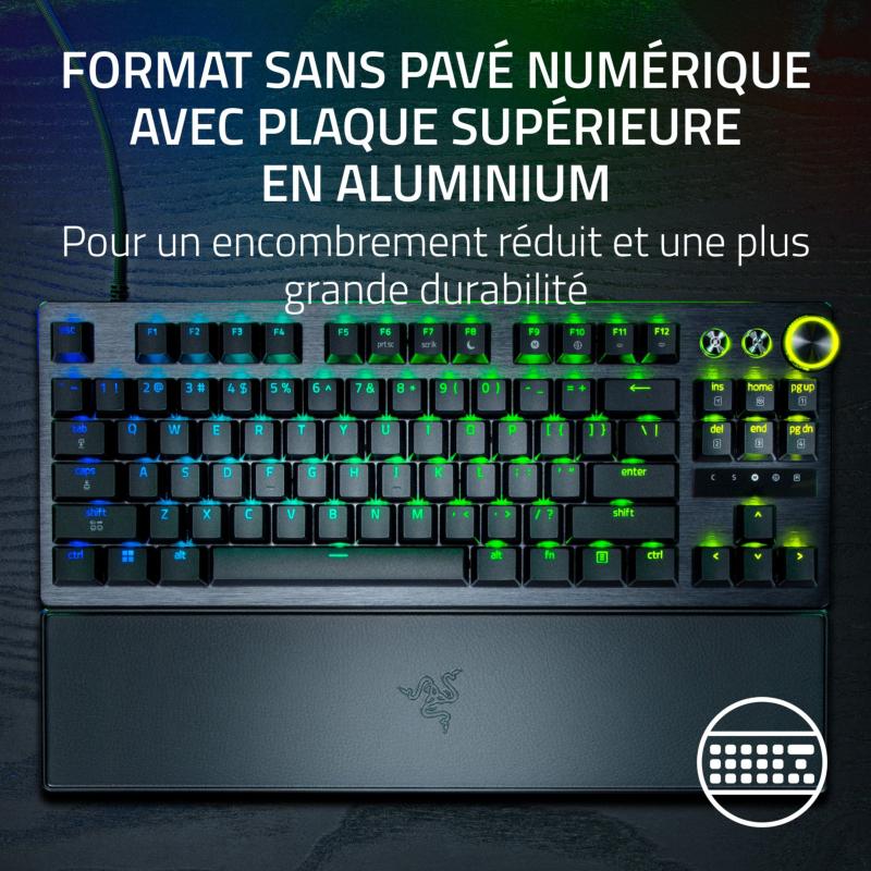Clavier Razer Huntsman V3 Pro TKL avec éclairage RGB Chroma