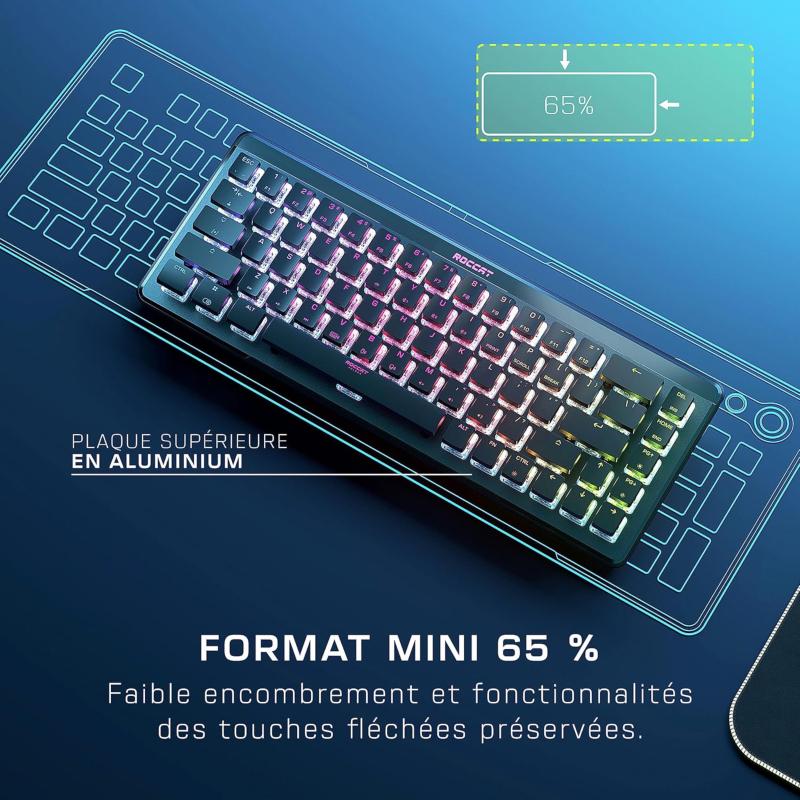 Clavier ROCCAT Vulcan II Mini Air Linéaire Blanc
