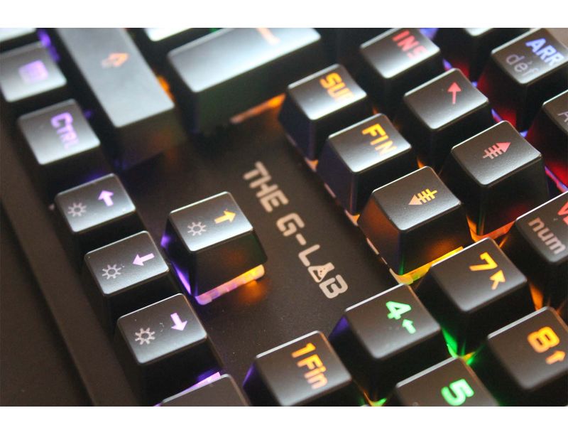 Clavier gaming mécanique The G-Lab KEYZ Carbon Pro noir