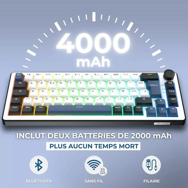 Switchs mécaniques du The G-Lab KEYZ ELITE 200 BW