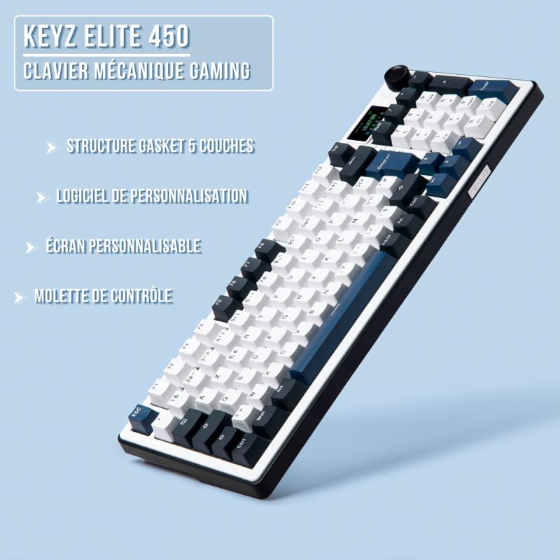 Clavier gamer mécanique The G-Lab KEYZ ELITE 450