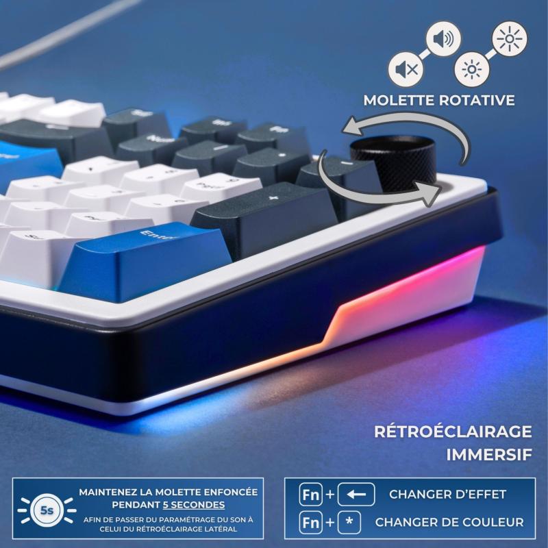 clavier RGB G-Lab Keyz Elite 400 HE personnalisation macros