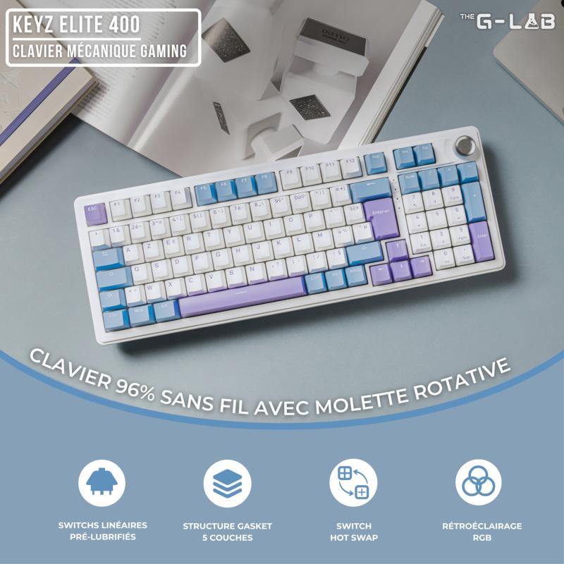 RGB et molette multimédia G-LAB KEYZ ELITE 400