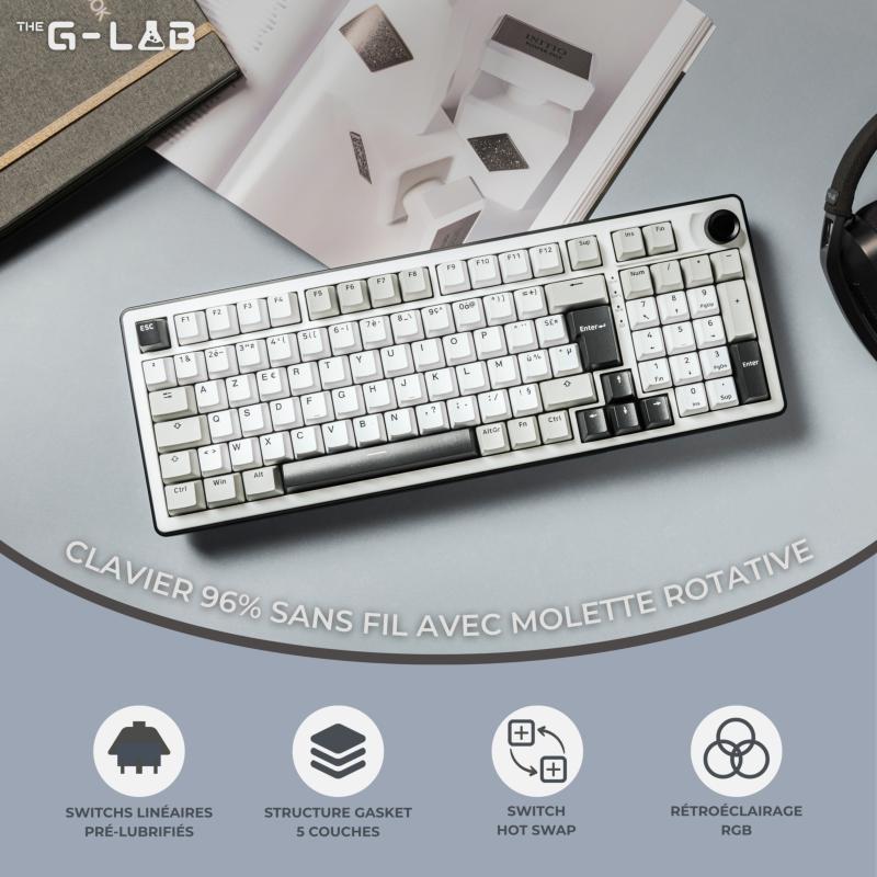 RGB et molette multimédia G-LAB KEYZ ELITE 400