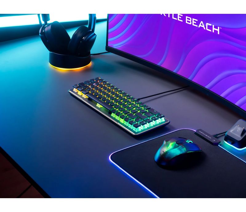 Clavier gaming Turtle Beach Vulcan II Mini noir au format compact 65 %