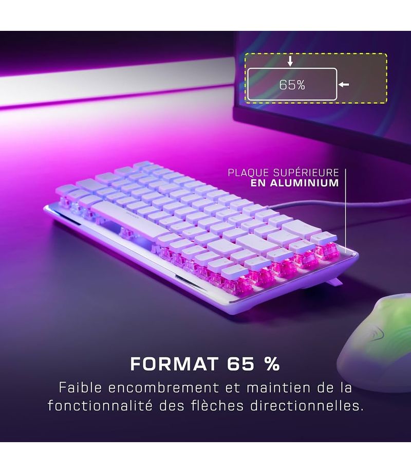 Clavier gaming Turtle Beach Vulcan II Mini noir au format compact 65 %